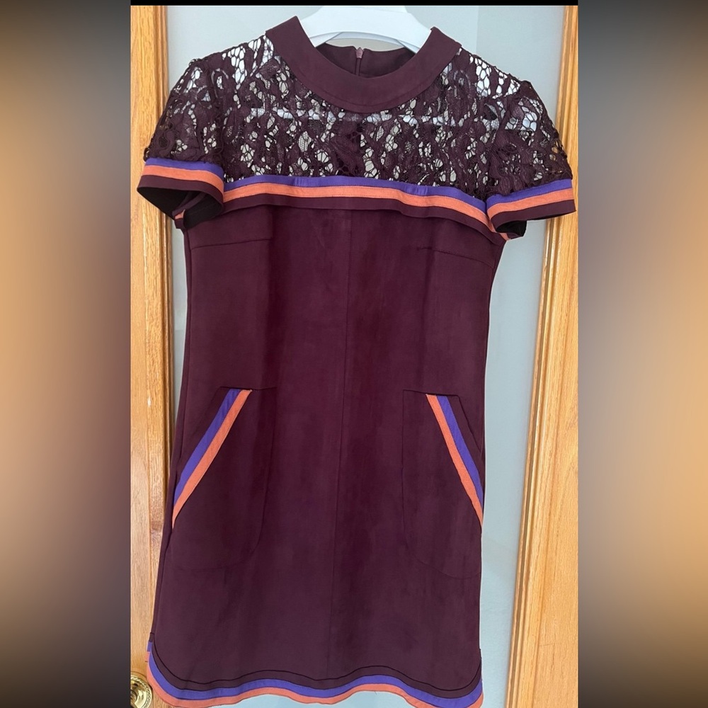 Velvet and lace dress
